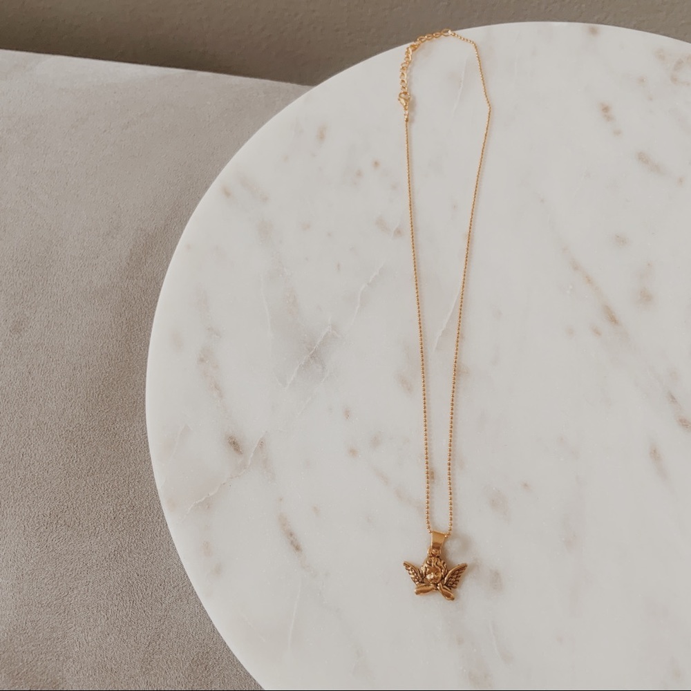 r e s t o c k e d | angel gold necklace👼🏻 - Picture 5 of 8